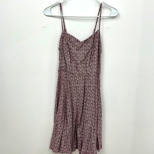 Burgundy skater dress